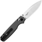 Kizer Pokiman Clutch Lock Knife Black Aluminum Handle 3.25in Premium Satin AEB-L Blade For EDC Enthusiasts by Kizer Cutlery