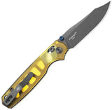 Kizer Pokiman Clutch Lock Knife With Amber PEI Handle Premium AEB L Blade Ideal For EDC Enthusiasts Worldwide by Kizer Cutlery