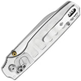 Kizer Cutlery Pokiman Clutch Knife Clear Acrylic Handle 3.25in Satin AEB-L Sheepsfoot Blade for EDC Enthusiasts by Kizer Cutlery
