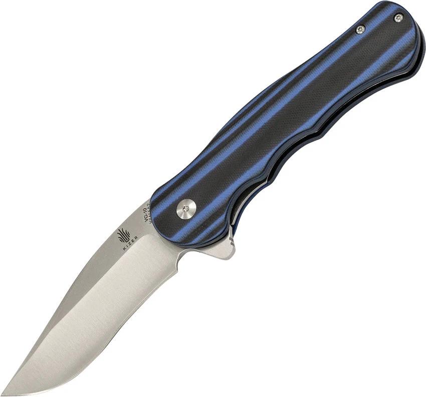 Kizer Cutlery Dorado Linerlock Black/Blue V4455A2 by Kizer Cutlery