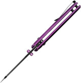 Kizer Cutlery Sheepdog C01C Linerlock Folding Knife 154CM Blade Purple Aluminum Handle For EDC Enthusiasts by Kizer Cutlery