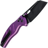 Kizer Cutlery Sheepdog C01C Linerlock Folding Knife 154CM Blade Purple Aluminum Handle For EDC Enthusiasts by Kizer Cutlery