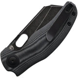 Kizer Cutlery C01C Linerlock Premium EDC Knife With 3.5in 154CM Blade Black Micarta Handle Pocket Clip by Kizer Cutlery