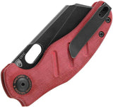 Kizer Sheepdog Linerlock Knife 3.5In 154CM Blade Premium Red Denim Micarta Handle EDC Ready For Everyday Carry by Kizer Cutlery