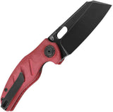 Kizer Sheepdog Linerlock Knife 3.5In 154CM Blade Premium Red Denim Micarta Handle EDC Ready For Everyday Carry by Kizer Cutlery