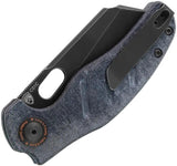 Kizer Sheepdog C01C Linerlock Knife EDC 154CM Blade Blue Denim Micarta Lightweight Pocket Clip by Kizer Cutlery