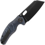 Kizer Sheepdog C01C Linerlock Knife EDC 154CM Blade Blue Denim Micarta Lightweight Pocket Clip by Kizer Cutlery