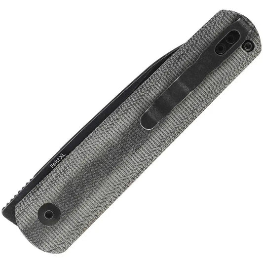 Kizer Cutlery Fiest XL Liner Lock Knife Micarta Handle 154CM Blade Extended Tang Pocket Clip For EDC Enthusiasts by Kizer Cutlery