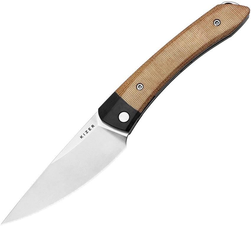 Kizer Cutlery Momo Linerlock Knife V4663A2 Micarta Handle Nitro V Steel Blade For EDC Enthusiasts by Kizer Cutlery