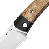 Kizer Cutlery Momo Linerlock Knife V4663A2 Micarta Handle Nitro V Steel Blade For EDC Enthusiasts by Kizer Cutlery