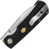 Kizer Cutlery Retro Linerlock Knife EDC Friendly Black G10 Handle Nitro V 3.5 Inch Satin Drop Point by Kizer Cutlery