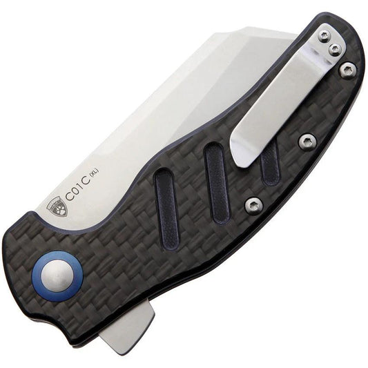Kizer Sheepdog Linerlock Carbon Fiber 154CM Blade EDC Knife For Everyday Carry Fans by Kizer Cutlery
