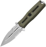 Kizer Cutlery Norcros Fixed Blade Knife With Nitro V Steel Olive G10 Glass Breaker Durable Full Tang Outdoor Enthusiasts by Kizer Cutlery