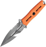 Kizer Cutlery Norcros Fixed Blade Knife Orange G10 Handle Nitro V Steel Durable Serrated Edge for Outdoor Enthusiasts by Kizer Cutlery