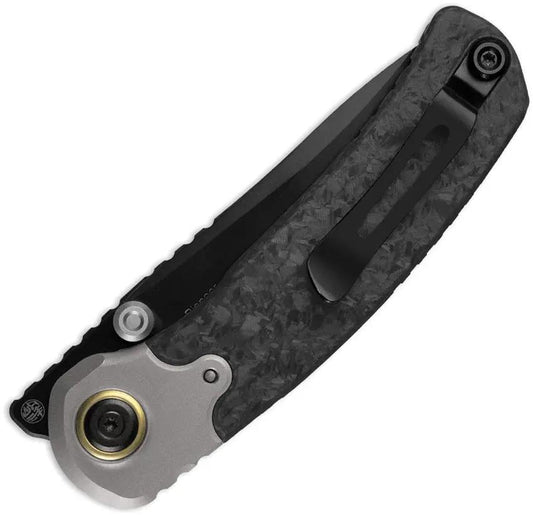 Kizer Pioneer Linerlock Knife DLC CPM-20CV Blade Titanium Marble Carbon Fiber Inlay For EDC Enthusiasts by Kizer Cutlery