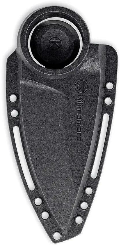 Kilimanjaro Stretta Neck Knife - 3 Inch 8Cr13MoV Drop Point Blade, Full Tang, Kydex Sheath, Beaded Ball Chain by Kilimanjaro