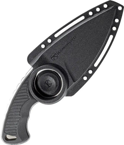 Kilimanjaro Stretta Neck Knife - 3 Inch 8Cr13MoV Drop Point Blade, Full Tang, Kydex Sheath, Beaded Ball Chain by Kilimanjaro