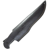 Kizlyar Caspian Fixed Blade D2 KK0043 - Satin D2 Tool Steel Clip Point Blade With Full Tang And Black Wood Handle by Kizlyar