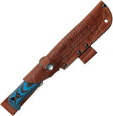 Kizlyar Yeti Fixed Blade KK0108 - Full Tang With TactWash Blade And Black Blue G10 Handle by Kizlyar