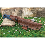Kizlyar Yeti Fixed Blade KK0108 - Full Tang With TactWash Blade And Black Blue G10 Handle by Kizlyar