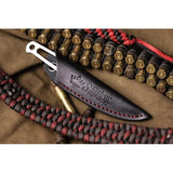 Kizlyar Sturm Mini Fixed Blade KK0146 - Compact One-Piece Knife With 2 Inch Satin AUS-8 Blade and Lanyard Hole by Kizlyar