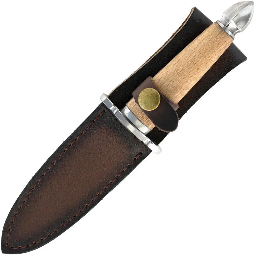 Legacy Arms Medieval Feast Knife KL0051 - 9 Inch Overall, Satin Finish 5160 Carbon Steel Blade, Natural Wood Handle by Legacy Arms