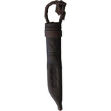 Kellam Tonttu A3060 Knife - Carbon Steel Blade With Curly Birch And Reindeer Antler Handle Belt Sheath by Kellam