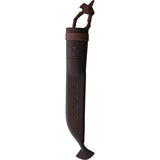 Kellam Arctic Hunter A8214 - Carbon Steel Blade, Curly Birch And Reindeer Antler Handle, Belt Sheath Included by Kellam