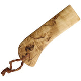 Kellam Tundra Whittler KT23H - Carbon Steel Blade With Reindeer Horn Pommel And Curly Birch Handle Includes Sharpener by Kellam