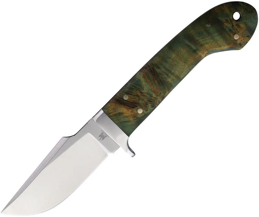 Komoran Fixed Blade Dyed Burlwood KO025 by Komoran