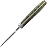 Komoran Fixed Blade Dyed Burlwood KO025 - Full Tang Satin 7Cr17MoV Blade For Durability by Komoran