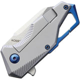 Komoran Framelock Black G10 BF210635 Durable Frame Lock Knife With Glass Breaker And Clip by Komoran