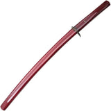 Komoran Wakizashi 20 Inch KO040 KE006 - Satin Stainless Blade, Red Wood Handle And Scabbard by Komoran