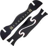 Komoran Two Sword Stand KO042 KE006WD - Sturdy Black Wood Display For Two Swords by Komoran