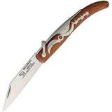 Okapi Big Sable Folder Set FG02035-10CARD - Ten Knife Set With Mirror Finish Carbon Steel Blades And Brown Wood Handles by Okapi