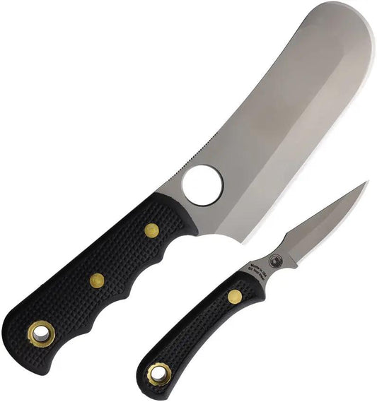Knives Of Alaska Brown Bear And Cub Combo 00003FG - Dual Bear Knives Set With Bead Blast D2 Blades And Full Tang by Knives Of Alaska