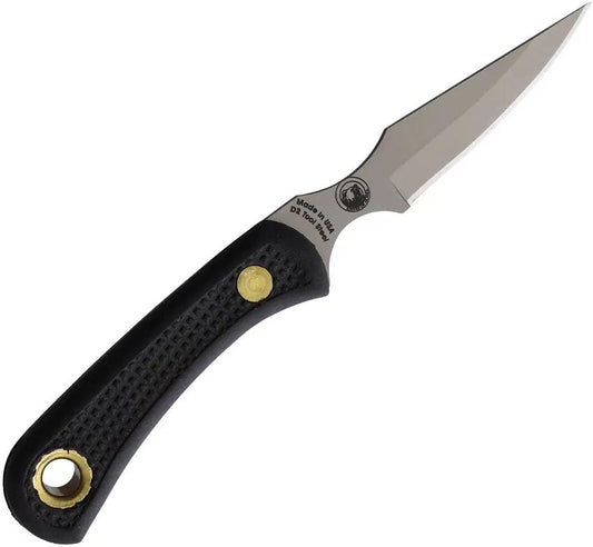 Knives Of Alaska Cub Bear Suregrip Black 00006FG - D2 Tool Steel Bead Blast Blade Full Tang Lanyard Hole by Knives Of Alaska