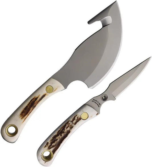 Knives Of Alaska Light Hunter/Cub Combo Stag - Bead Blast D2 Steel, Full Tang, Lanyard Hole by Knives Of Alaska