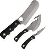 Knives Of Alaska Triple Combo Suregrip - Bead Blast D2 Tool Steel Blades, Full Tang, Lanyard Hole by Knives Of Alaska
