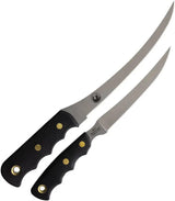 Knives Of Alaska Fisherman's Combo 00092FG - Bead Blast 440C Stainless Blades With SureGrip Handles And Belt Sheath by Knives Of Alaska