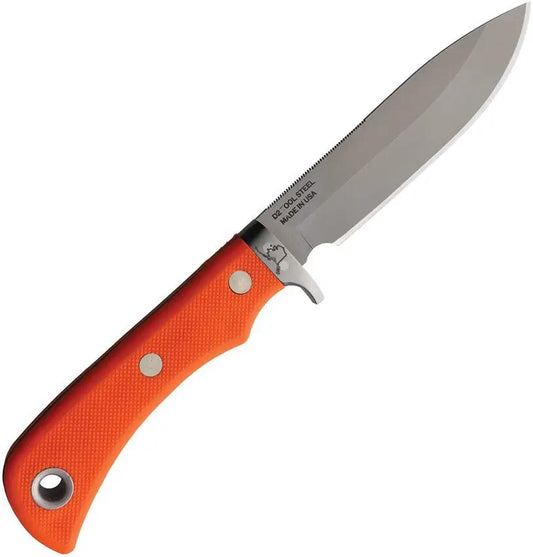 Knives Of Alaska Magnum Alaskan Orange 00154FG - Bead Blast D2 Blade With Orange SureGrip Handle And Full Tang by Knives Of Alaska