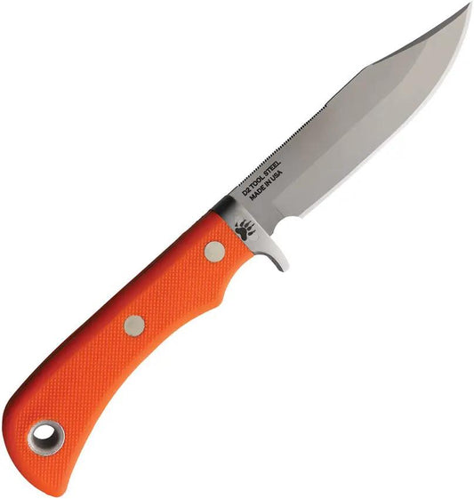 Knives Of Alaska Magnum Wolverine SureGrip Org 00155FG - 4.75 Inch D2 Tool Steel Clip Point Blade With Orange SureGrip by Knives Of Alaska
