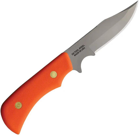 Knives Of Alaska Trekker Pronghorn Orange - Full Tang D2 Tool Steel Clip Point With Orange SureGrip Handle by Knives Of Alaska