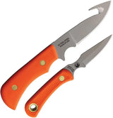 Knives Of Alaska Whitetail Guthook And Cub Combo - Bead Blast D2 Tool Steel Orange SureGrip Full Tang by Knives Of Alaska