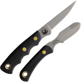 Knives Of Alaska Jaeger Muskrat Combo SureGrip 00257FG - Bead Blast D2 Blades With Full Tang by Knives Of Alaska