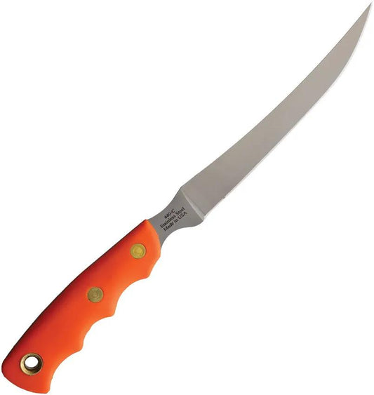 Knives Of Alaska Steelheader SureGrip Orange - Bead Blast 440C Blade With Full Tang And Lanyard Hole by Knives Of Alaska