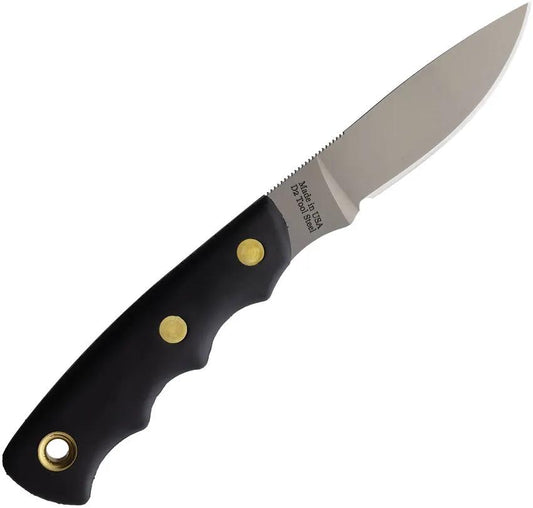 Knives Of Alaska Alpha Wolfe D2 8 Inch Bead Blast D2 Blade With Black SureGrip Handle by Knives Of Alaska