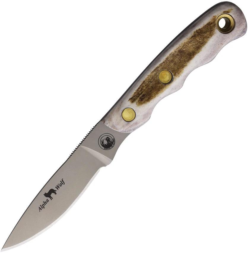 Knives Of Alaska Alpha Wolfe S30V Stag 00346FG by Knives Of Alaska