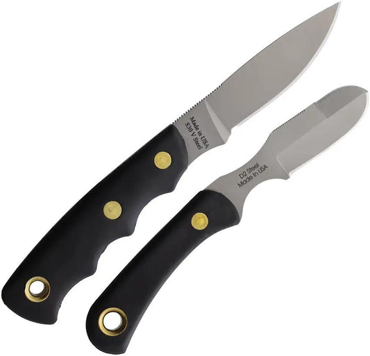 Knives Of Alaska Alpha Wolfe And Muskrat Combo 00370FG Bead Blast S30V Blades With SureGrip Handles by Knives Of Alaska