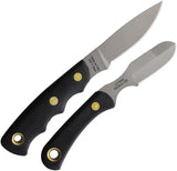 Knives Of Alaska Alpha Wolfe And Muskrat Combo 00370FG Bead Blast S30V Blades With SureGrip Handles by Knives Of Alaska